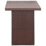 Brown synthetic rattan garden table 110x60x67 cm by vidaXL, Garden tables - Ref: Foro24-46443, Price: 138,99 €, Discount: %