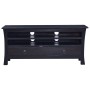 Mueble para TV madera maciza de caoba negro café 100x30x45 cm de vidaXL, Muebles TV - Ref: Foro24-288305, Precio: 154,84 €, D...