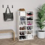 White plywood shoe cabinet 54x34x100.5 cm by vidaXL, Shoe racks and shoe organizers - Ref: Foro24-800396, Price: 78,70 €, Dis...