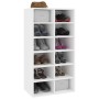 White plywood shoe cabinet 54x34x100.5 cm by vidaXL, Shoe racks and shoe organizers - Ref: Foro24-800396, Price: 78,70 €, Dis...