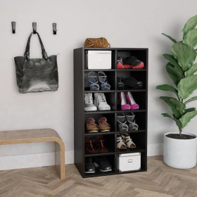 White plywood shoe cabinet 54x34x100.5 cm by vidaXL, Shoe racks and shoe organizers - Ref: Foro24-800397, Price: 82,66 €, Dis...