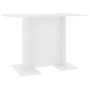 Mesa de comedor de madera contrachapada blanco 110x60x75 cm de vidaXL, Mesas de cocina y de comedor - Ref: Foro24-800243, Pre...