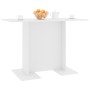 Mesa de comedor de madera contrachapada blanco 110x60x75 cm de vidaXL, Mesas de cocina y de comedor - Ref: Foro24-800243, Pre...