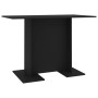 Mesa de comedor de madera contrachapada negro 110x60x75 cm de vidaXL, Mesas de cocina y de comedor - Ref: Foro24-800244, Prec...