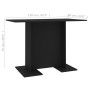 Mesa de comedor de madera contrachapada negro 110x60x75 cm de vidaXL, Mesas de cocina y de comedor - Ref: Foro24-800244, Prec...