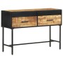 Rough mango wood console table 110x35x75 cm by vidaXL, Side tables - Ref: Foro24-288473, Price: 174,99 €, Discount: %