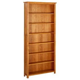 vidaX Estantería de 7 niveles de madera maciza de roble 90x22,5x200 cm de vidaXL, Librerías y estanterías - Ref: Foro24-28847...