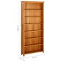 vidaX Estantería de 7 niveles de madera maciza de roble 90x22,5x200 cm de vidaXL, Librerías y estanterías - Ref: Foro24-28847...