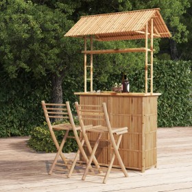 3-teiliges Bar-Set aus Bambus von vidaXL, Gartensets - Ref: Foro24-341741, Preis: 688,42 €, Rabatt: %