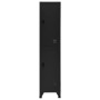 Black steel locker 38x45x180 cm by vidaXL, Lockers and storage cabinets - Ref: Foro24-339778, Price: 170,38 €, Discount: %