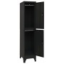 Black steel locker 38x45x180 cm by vidaXL, Lockers and storage cabinets - Ref: Foro24-339778, Price: 170,38 €, Discount: %