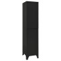 Black steel locker 38x45x180 cm by vidaXL, Lockers and storage cabinets - Ref: Foro24-339778, Price: 170,38 €, Discount: %