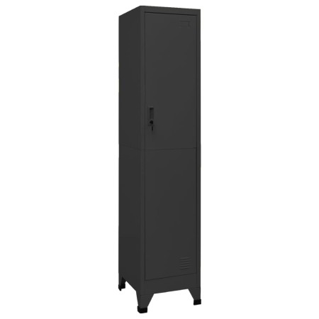 Anthracite gray steel locker 38x45x180 cm by vidaXL, Lockers and storage cabinets - Ref: Foro24-339775, Price: 168,27 €, Disc...