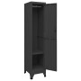 Anthracite gray steel locker 38x45x180 cm by vidaXL, Lockers and storage cabinets - Ref: Foro24-339775, Price: 168,27 €, Disc...