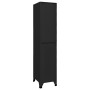 Black steel locker 38x45x180 cm by vidaXL, Lockers and storage cabinets - Ref: Foro24-339774, Price: 169,68 €, Discount: %