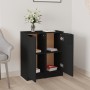 Black plywood sideboard 30x30x70 cm by vidaXL, Sideboards - Ref: Foro24-811136, Price: 79,47 €, Discount: %