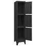 Black steel locker 38x45x180 cm by vidaXL, Lockers and storage cabinets - Ref: Foro24-339782, Price: 183,23 €, Discount: %