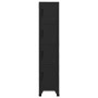 Black steel locker 38x45x180 cm by vidaXL, Lockers and storage cabinets - Ref: Foro24-339786, Price: 188,06 €, Discount: %