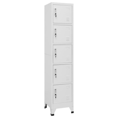 Light gray steel locker 38x40x180 cm by vidaXL, Lockers and storage cabinets - Ref: Foro24-339789, Price: 202,14 €, Discount: %