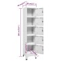 Light gray steel locker 38x40x180 cm by vidaXL, Lockers and storage cabinets - Ref: Foro24-339789, Price: 202,14 €, Discount: %