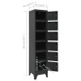 Anthrazitgrauer Stahlschrank 38x40x180 cm von vidaXL, Schließfächer und Lagerschränke - Ref: Foro24-339795, Preis: 183,04 €, ...