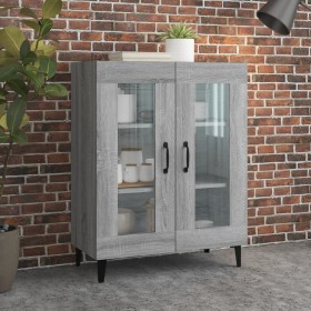 Aparador de madera de ingeniería gris Sonoma 69,5x34x90 cm de vidaXL, Aparadores - Ref: Foro24-817337, Precio: 87,39 €, Descu...