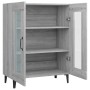 Aparador de madera de ingeniería gris Sonoma 69,5x34x90 cm de vidaXL, Aparadores - Ref: Foro24-817337, Precio: 87,95 €, Descu...