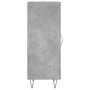 Aparador de madera contrachapada gris hormigón 34,5x34x90 cm de vidaXL, Aparadores - Ref: Foro24-828536, Precio: 55,89 €, Des...