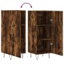 Aparador madera de ingeniería roble ahumado 34,5x34x90 cm de vidaXL, Aparadores - Ref: Foro24-828537, Precio: 55,43 €, Descue...