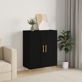 Black engineered wood sideboard 69.5x34x90 cm by vidaXL, Sideboards - Ref: Foro24-830181, Price: 74,17 €, Discount: %