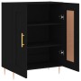 Aparador de madera de ingeniería negro 69,5x34x90 cm de vidaXL, Aparadores - Ref: Foro24-830181, Precio: 74,17 €, Descuento: %