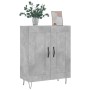 Aparador de madera de ingeniería gris hormigón 69,5x34x90 cm de vidaXL, Aparadores - Ref: Foro24-830192, Precio: 74,68 €, Des...