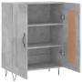 Aparador de madera de ingeniería gris hormigón 69,5x34x90 cm de vidaXL, Aparadores - Ref: Foro24-830192, Precio: 74,68 €, Des...