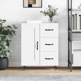 White engineered wood sideboard 69.5x34x90 cm by vidaXL, Sideboards - Ref: Foro24-830252, Price: 90,99 €, Discount: %