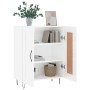 Weißer Hochglanz-Sperrholz-Sideboard 69,5x34x90 cm von vidaXL, Sideboards - Ref: Foro24-830190, Preis: 81,99 €, Rabatt: %