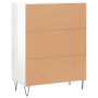 Aparador de madera contrachapada blanco brillante 69,5x34x90 cm de vidaXL, Aparadores - Ref: Foro24-830190, Precio: 81,99 €, ...