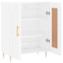 Aparador de madera contrachapada blanco brillante 69,5x34x90 cm de vidaXL, Aparadores - Ref: Foro24-830182, Precio: 83,43 €, ...