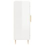 Aparador de madera contrachapada blanco brillante 69,5x34x90 cm de vidaXL, Aparadores - Ref: Foro24-830182, Precio: 83,43 €, ...