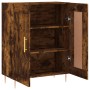 Aparador de madera de ingeniería roble ahumado 69,5x34x90 cm de vidaXL, Aparadores - Ref: Foro24-830185, Precio: 52,91 €, Des...