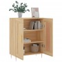 Aparador de madera de ingeniería roble Sonoma 69,5x34x90 cm de vidaXL, Aparadores - Ref: Foro24-830183, Precio: 88,79 €, Desc...