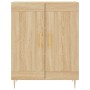 Aparador de madera de ingeniería roble Sonoma 69,5x34x90 cm de vidaXL, Aparadores - Ref: Foro24-830183, Precio: 88,79 €, Desc...