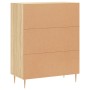 Aparador de madera de ingeniería roble Sonoma 69,5x34x90 cm de vidaXL, Aparadores - Ref: Foro24-830183, Precio: 88,79 €, Desc...