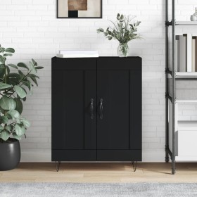 Black engineered wood sideboard 69.5x34x90 cm by vidaXL, Sideboards - Ref: Foro24-830189, Price: 75,43 €, Discount: %