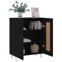 Aparador de madera de ingeniería negro 69,5x34x90 cm de vidaXL, Aparadores - Ref: Foro24-830189, Precio: 75,06 €, Descuento: %