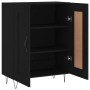 Aparador de madera de ingeniería negro 69,5x34x90 cm de vidaXL, Aparadores - Ref: Foro24-830189, Precio: 75,06 €, Descuento: %