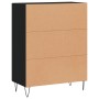 Aparador de madera de ingeniería negro 69,5x34x90 cm de vidaXL, Aparadores - Ref: Foro24-830189, Precio: 75,06 €, Descuento: %