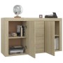 Aparador madera contrachapada color roble Sonoma 120x36x69 cm de vidaXL, Aparadores - Ref: Foro24-801844, Precio: 124,04 €, D...