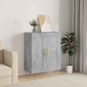 Aparador de madera de ingeniería gris hormigón 69,5x34x90 cm de vidaXL, Aparadores - Ref: Foro24-830184, Precio: 72,99 €, Des...