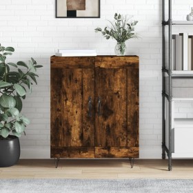 Smoked oak engineered wood sideboard 69.5x34x90 cm by vidaXL, Sideboards - Ref: Foro24-830193, Price: 73,07 €, Discount: %