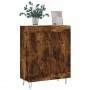 Aparador de madera de ingeniería roble ahumado 69,5x34x90 cm de vidaXL, Aparadores - Ref: Foro24-830193, Precio: 73,07 €, Des...